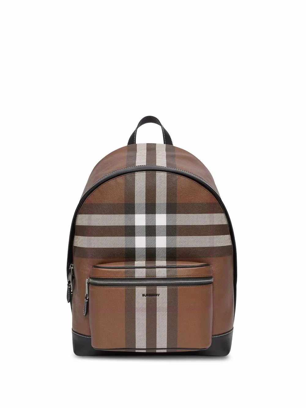 BURBERRY Check and Leather Backpack