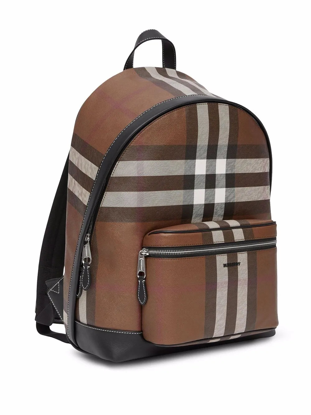 BURBERRY Check and Leather Backpack