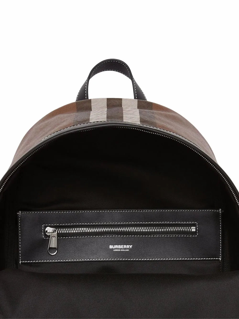 BURBERRY Check and Leather Backpack