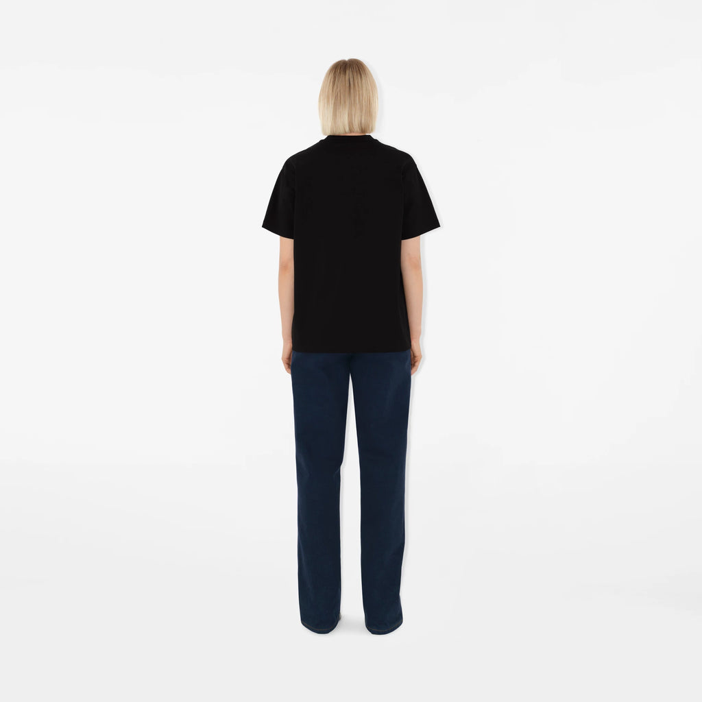 BURBERRY Carrick T-shirt Black with Check pocket