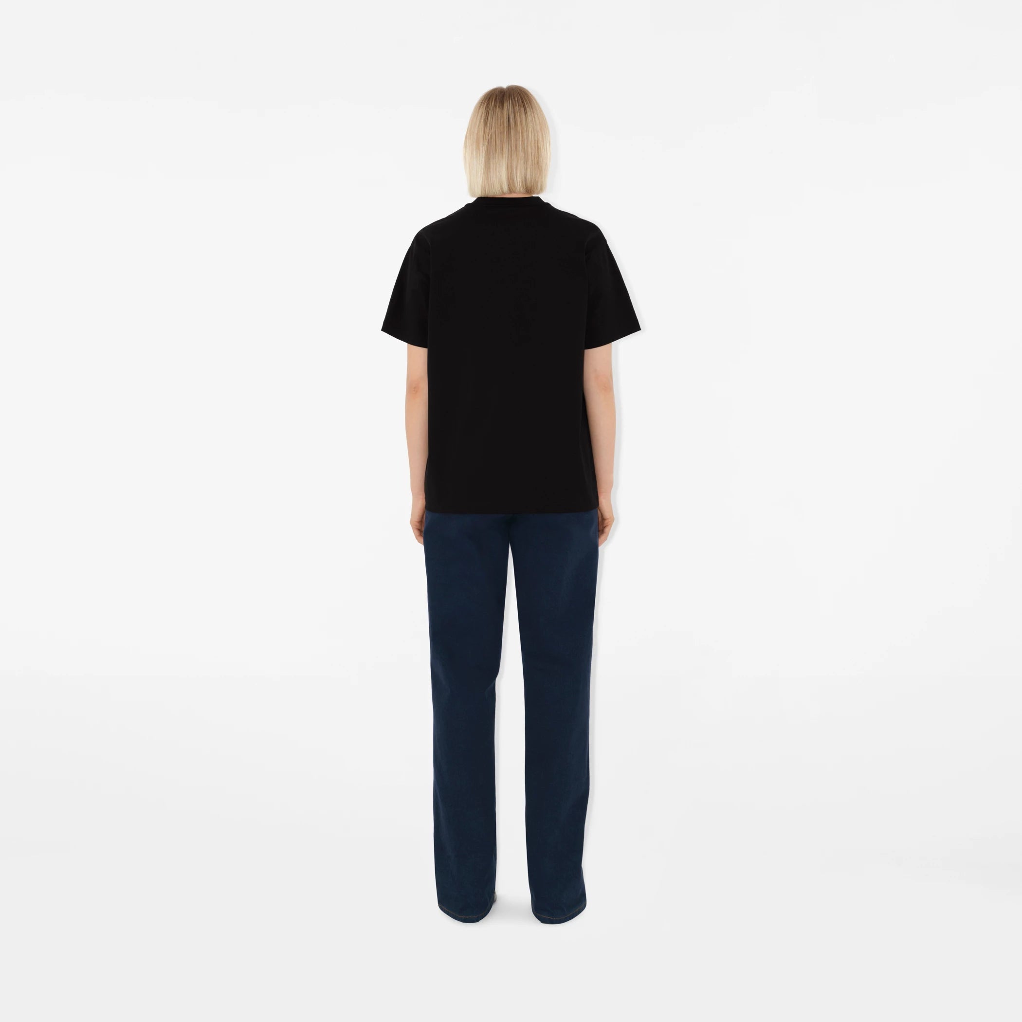 BURBERRY Carrick T-shirt Black with Check pocket