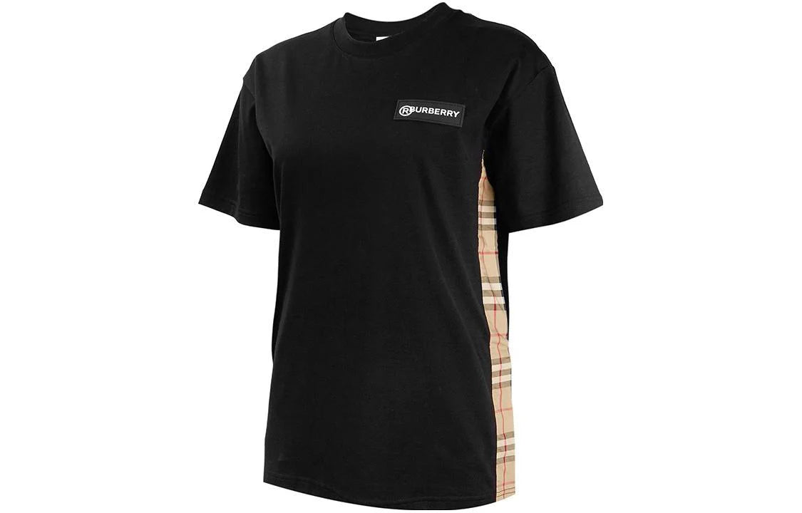 BURBERRY Vintage Check Panel T-shirt