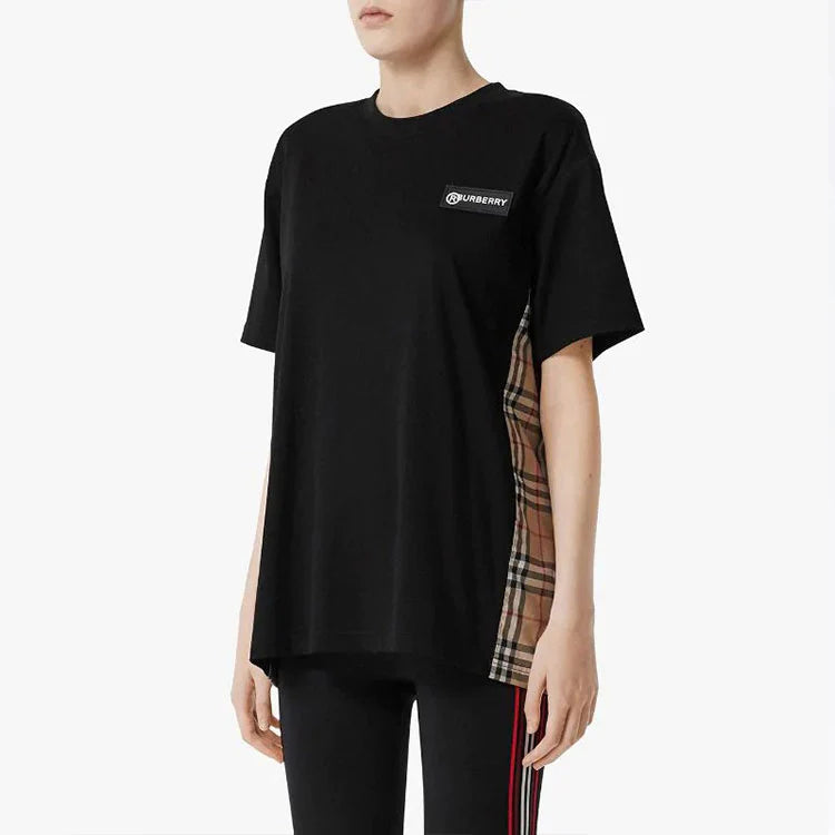 BURBERRY Vintage Check Panel T-shirt