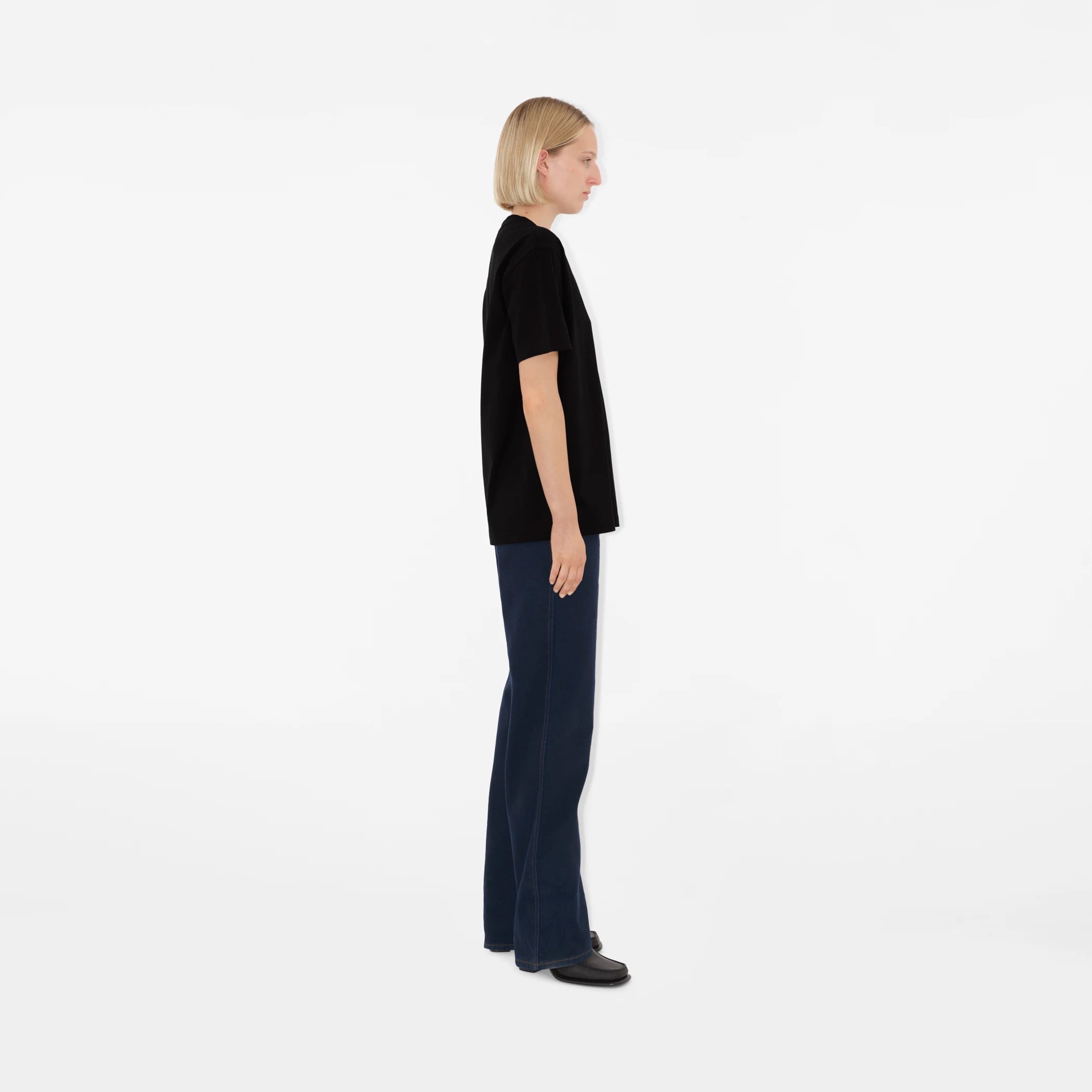 BURBERRY Carrick T-shirt Black with Check pocket