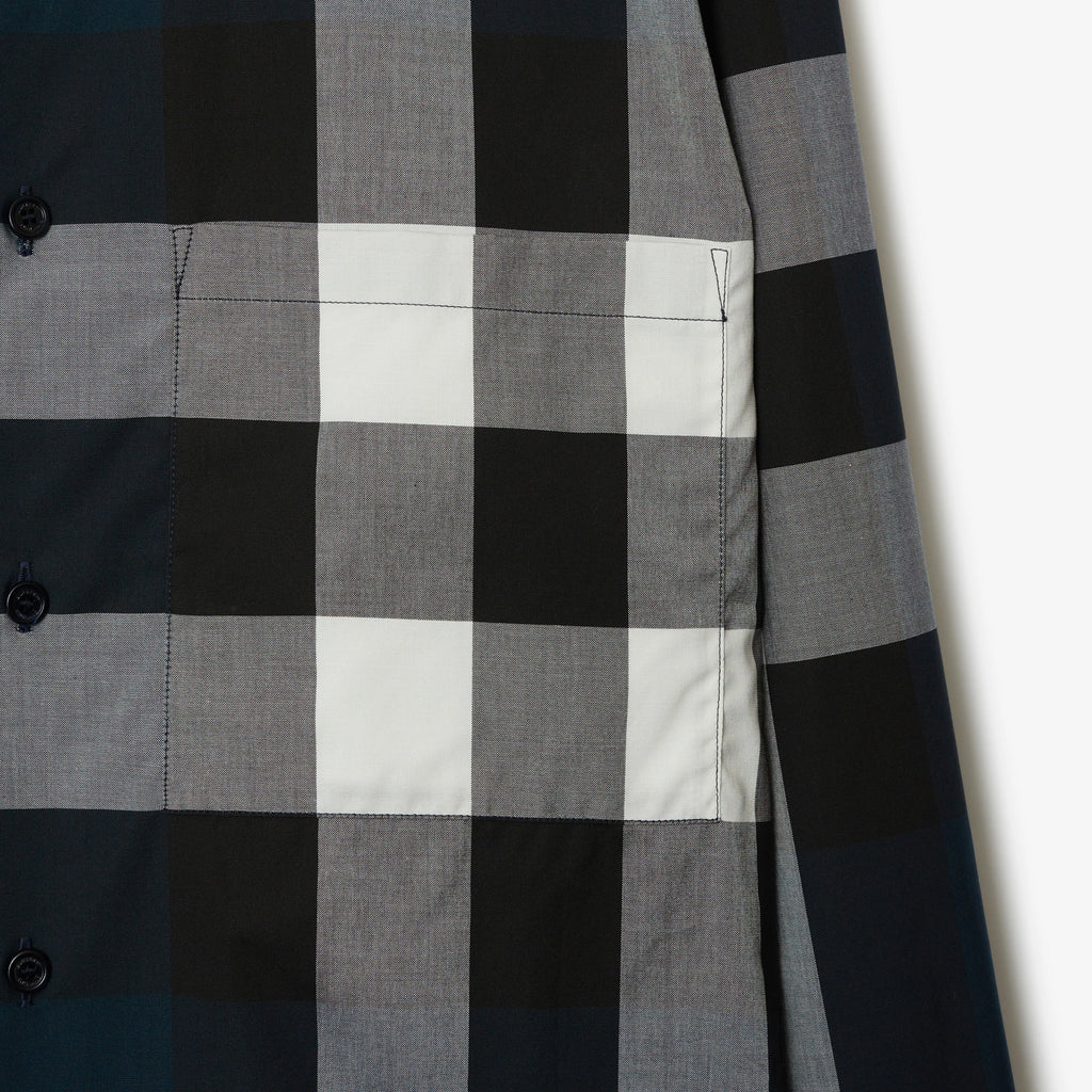 BURBERRY Somerton Shirt Navy Check