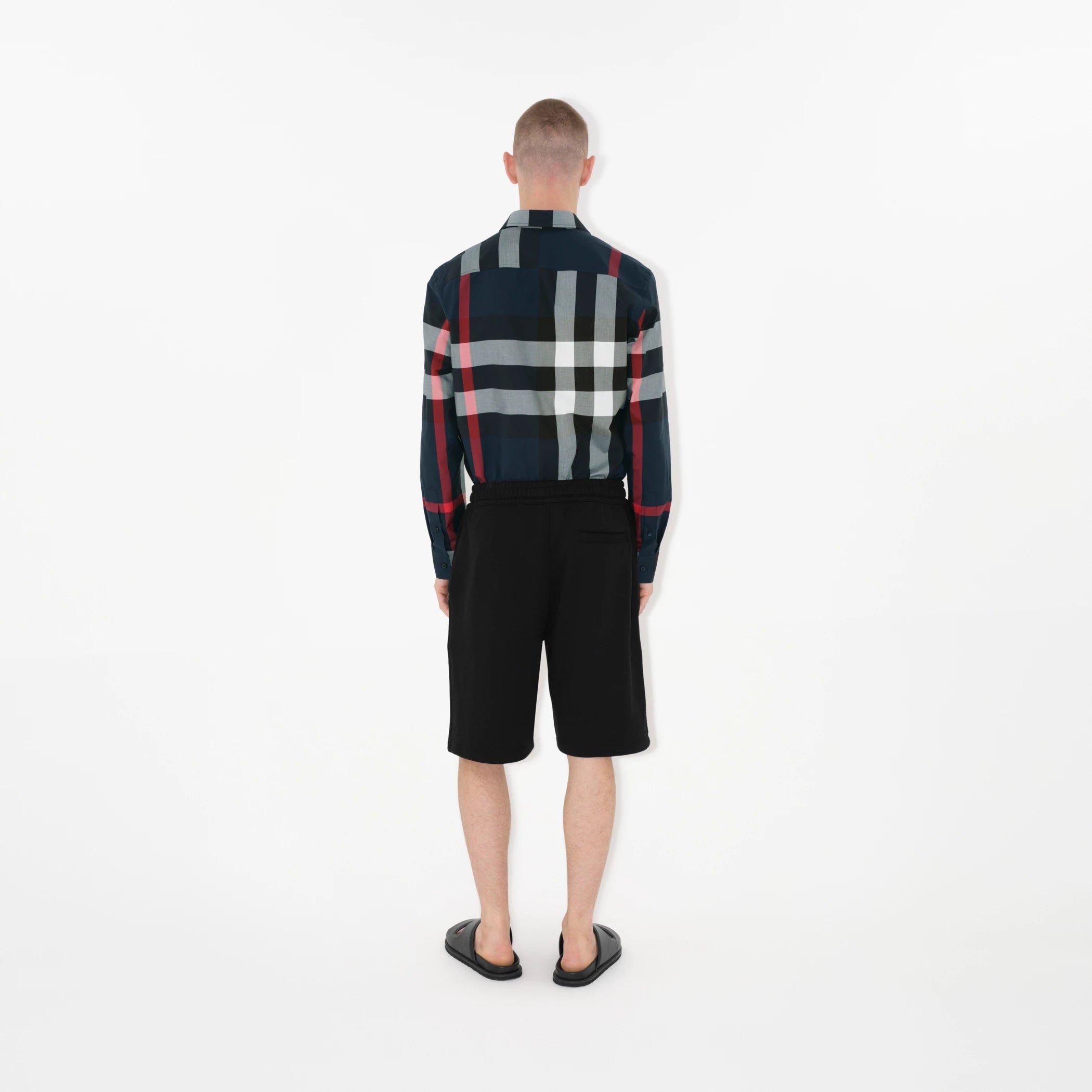 BURBERRY Somerton Shirt Navy Check