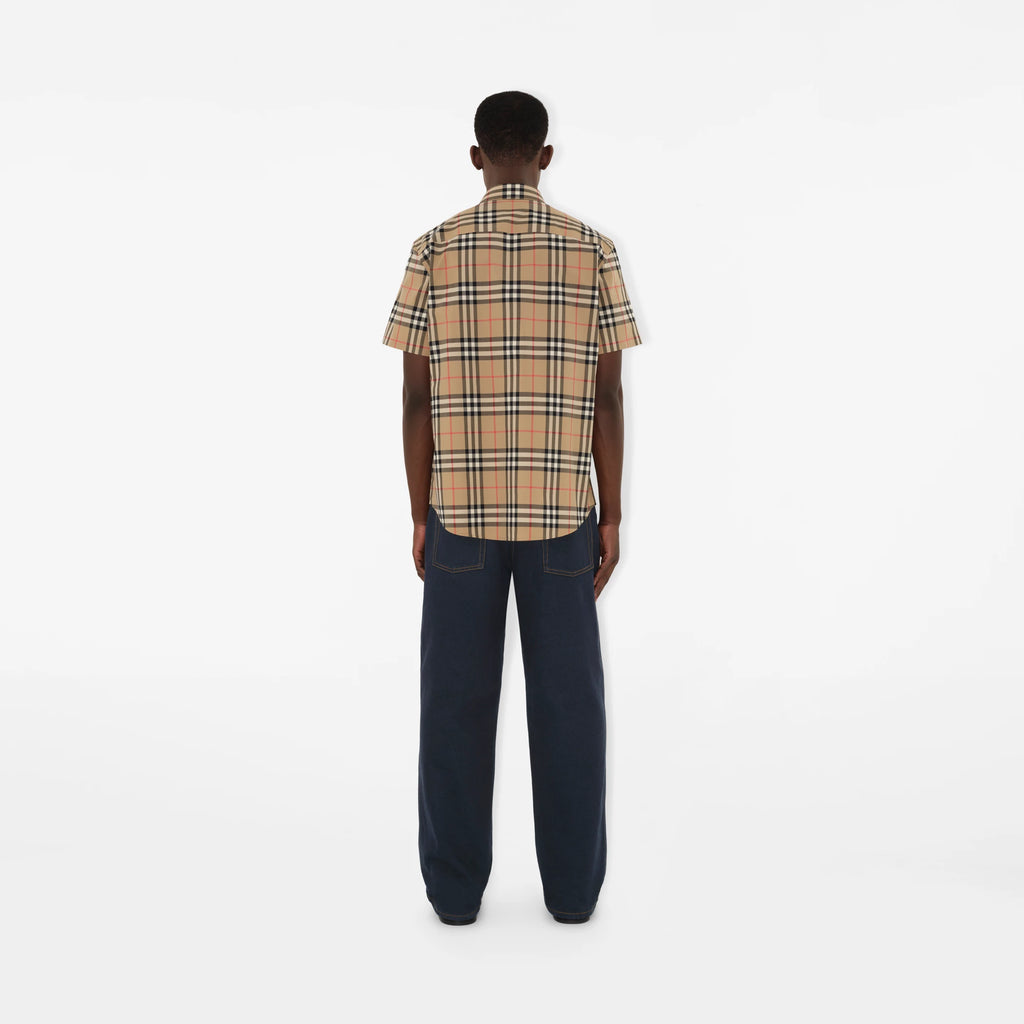 BURBERRY Caxton SS Shirt Archive Beige Check
