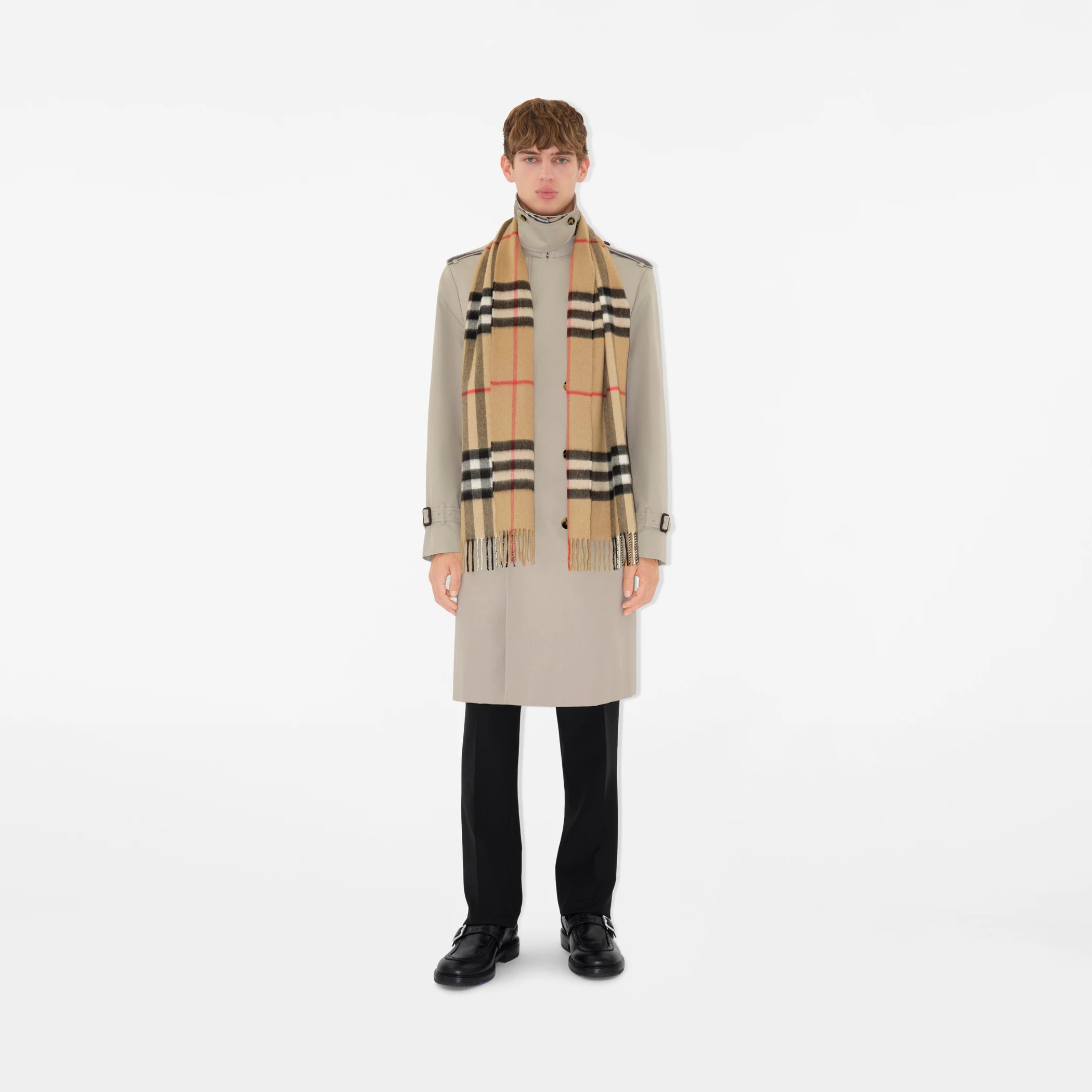 BURBERRY The Classic Check Cashmere Scarf