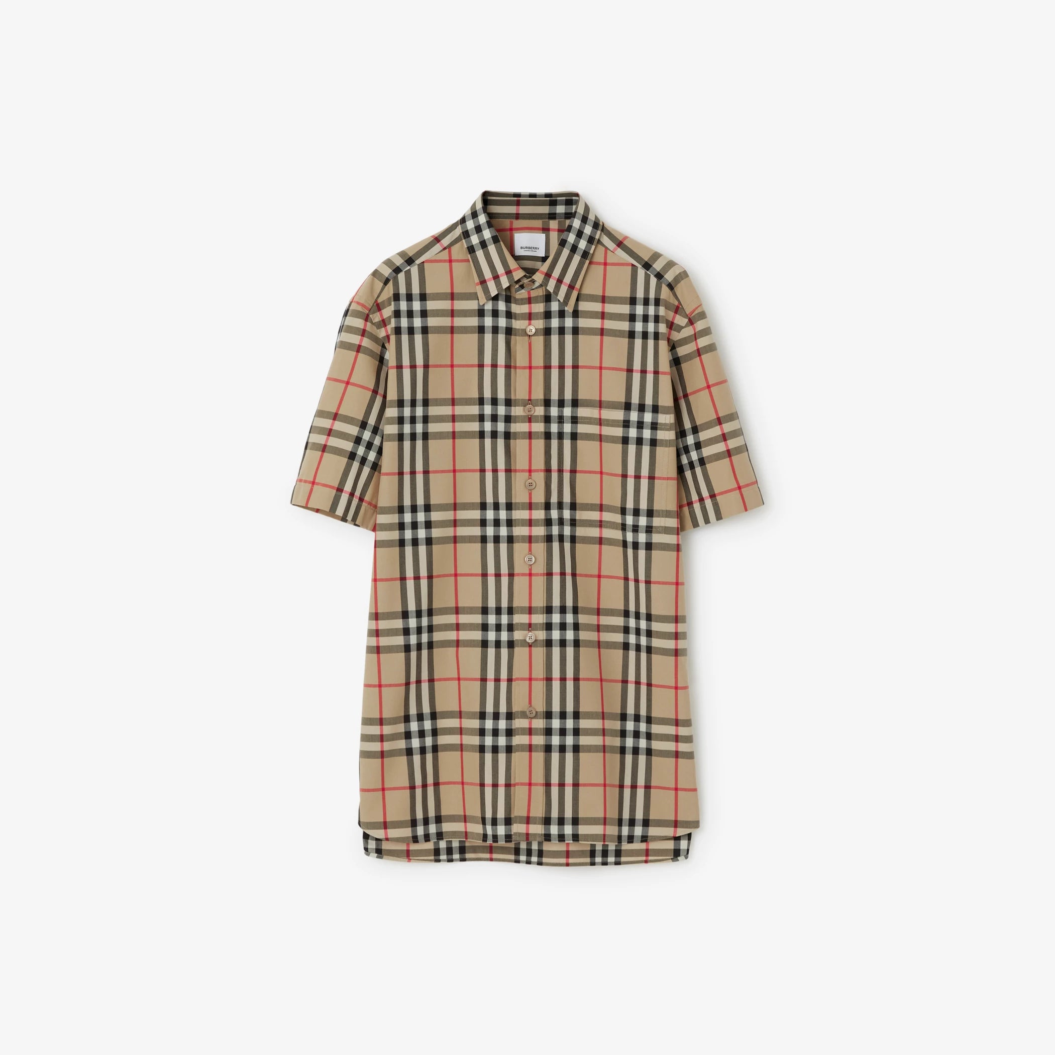 BURBERRY Caxton SS Shirt Archive Beige Check