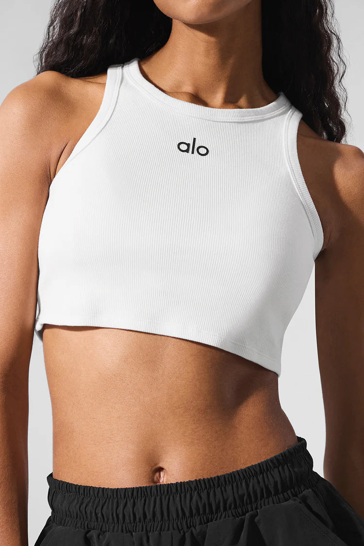ALO YOGA Aspire Tank White