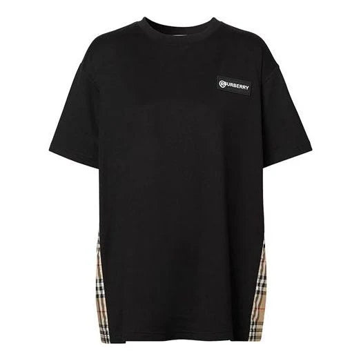 BURBERRY Vintage Check Panel T-shirt